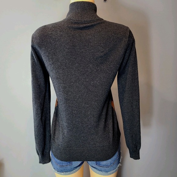 Lauren Ralph Lauren Cotton Cashmere Printed Bridle & Horsebit Cardigan Sz Medium - Picture 6 of 10